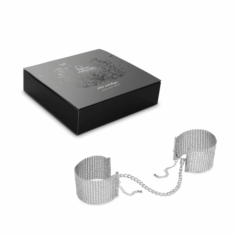 Désir Métallique · Metallic Mesh Handcuffs , 9 · Bijoux Indiscrets