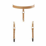 MAZE - Suspender Belt for Underwear & Stockings Brown TESTER · Bijoux Indiscrets Tester