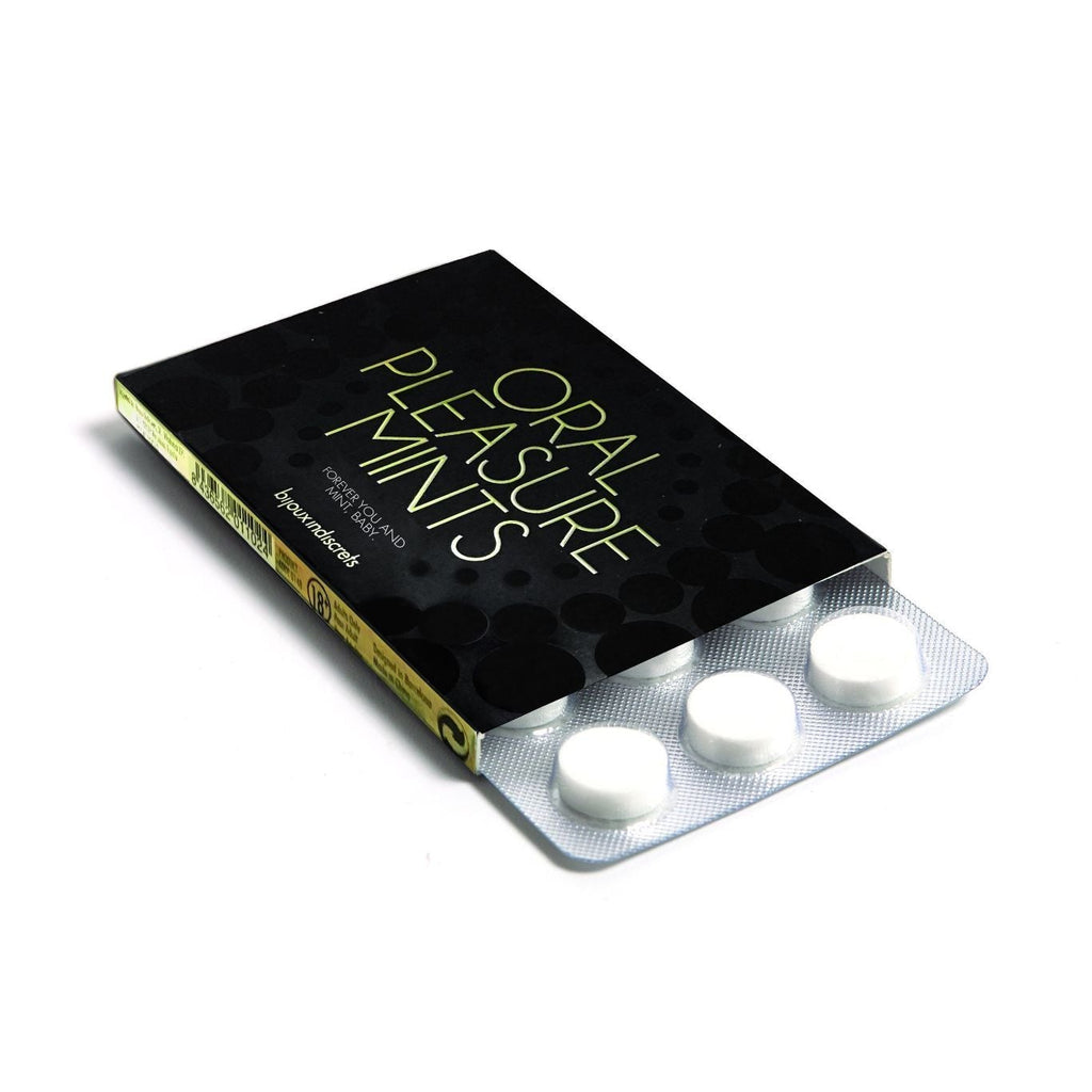 Oral Pleasure Mints · fresh twist on intimacy