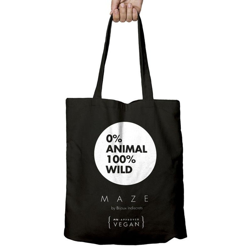 Maze · Cotton Tote Bag Black, 1 · Bijoux Indiscrets